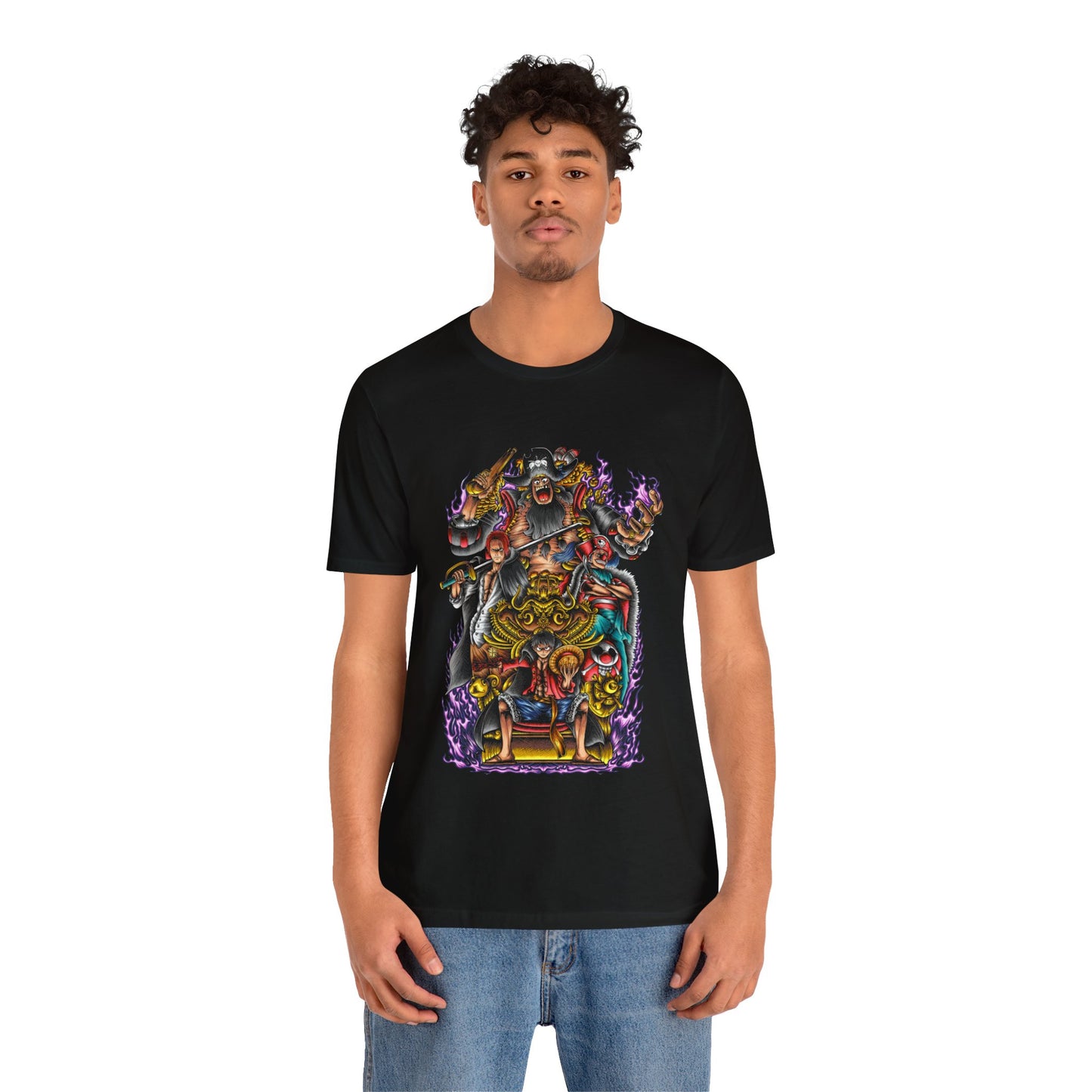 Op Luffy Gol D Rodger Mash Unisex Jersey Short Sleeve Tee