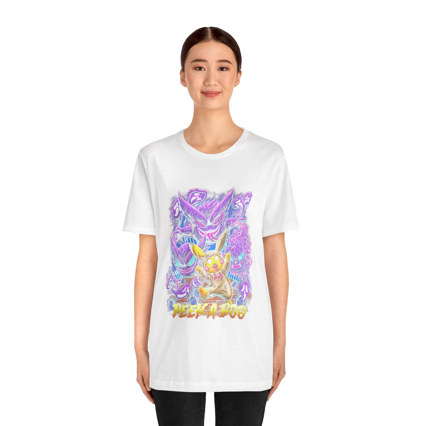 Peeka Poo Haunted Unisex Jersey Short Sleeve Tee