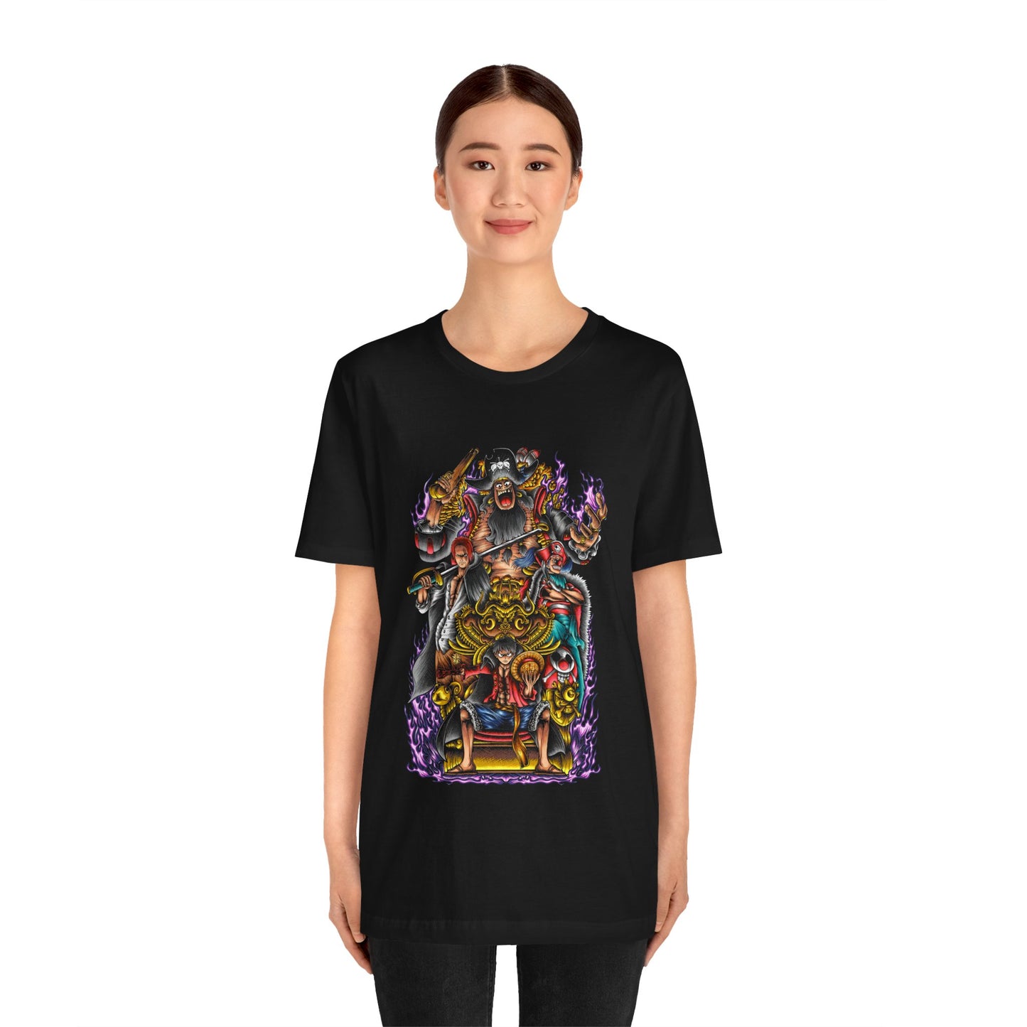 Op Luffy Gol D Rodger Mash Unisex Jersey Short Sleeve Tee