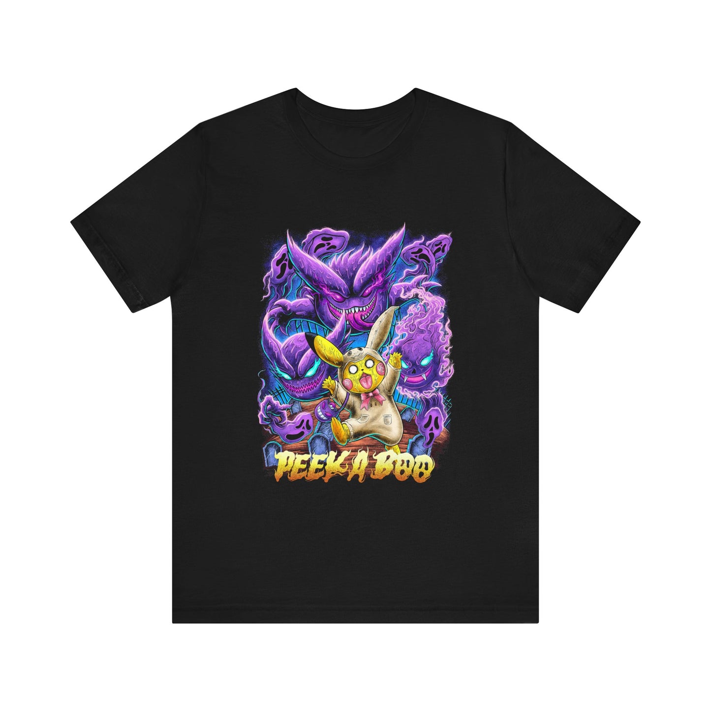 Peeka Poo Haunted Unisex Jersey Short Sleeve Tee