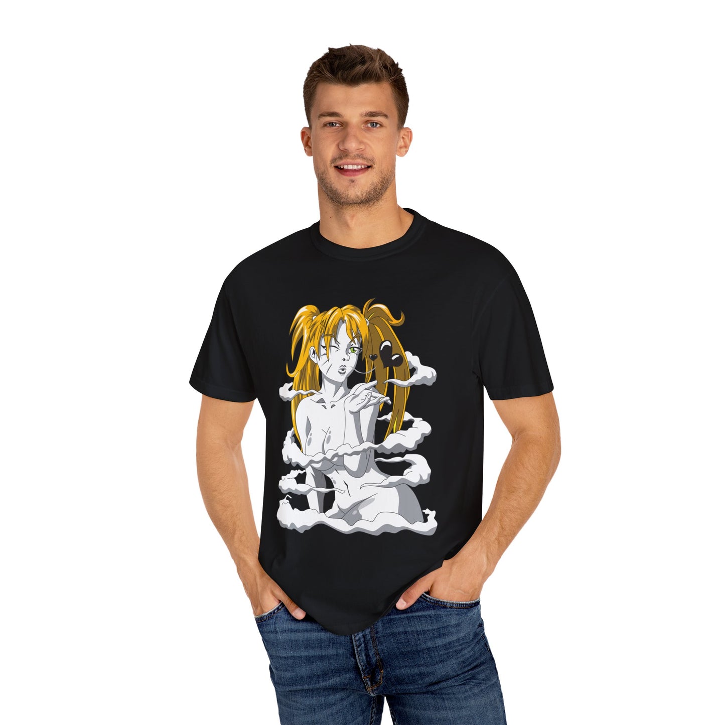 Naruto Sexy Jutsu Kiss Unisex Garment-Dyed T-shirt