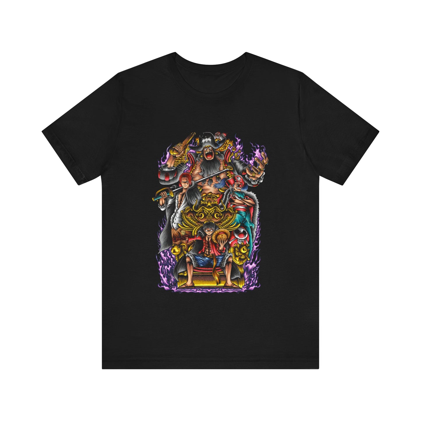 Op Luffy Gol D Rodger Mash Unisex Jersey Short Sleeve Tee