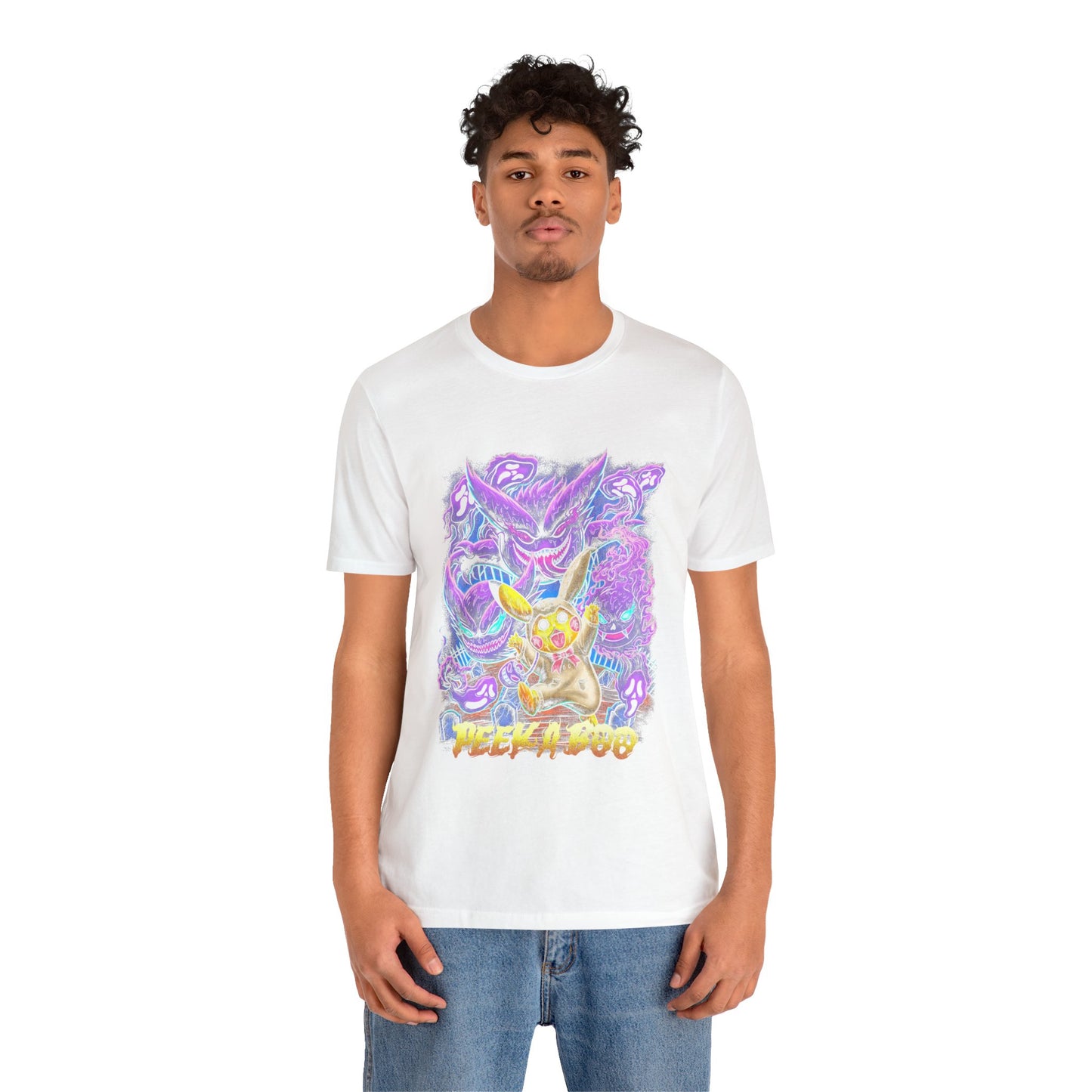 Peeka Poo Haunted Unisex Jersey Short Sleeve Tee