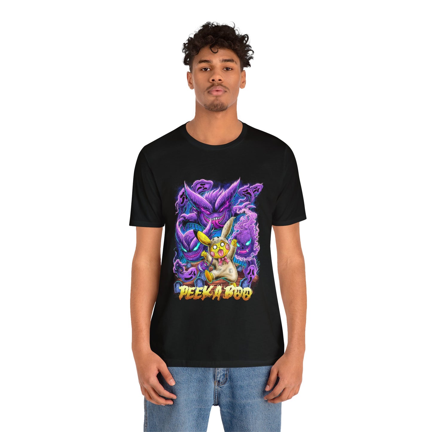 Peeka Poo Haunted Unisex Jersey Short Sleeve Tee