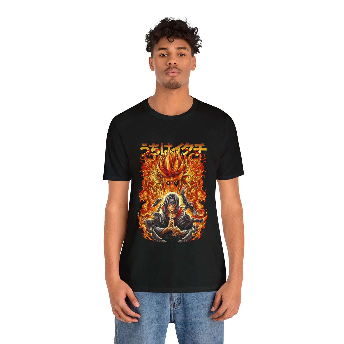 Itachi Flaming Crows Unisex Jersey Short Sleeve Tee