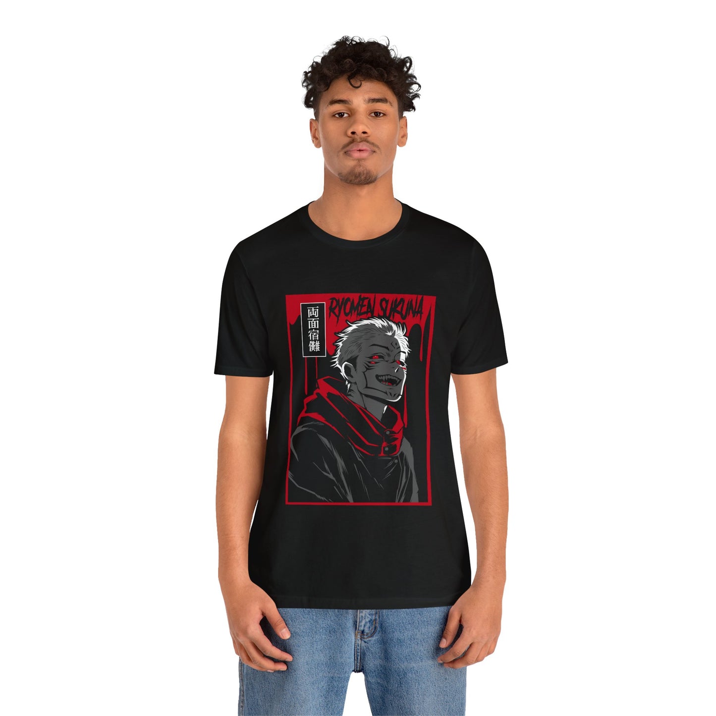 Ryomen Sukuna Ju Jutsu Kaisen Tee Unisex Jersey Short Sleeve Tee